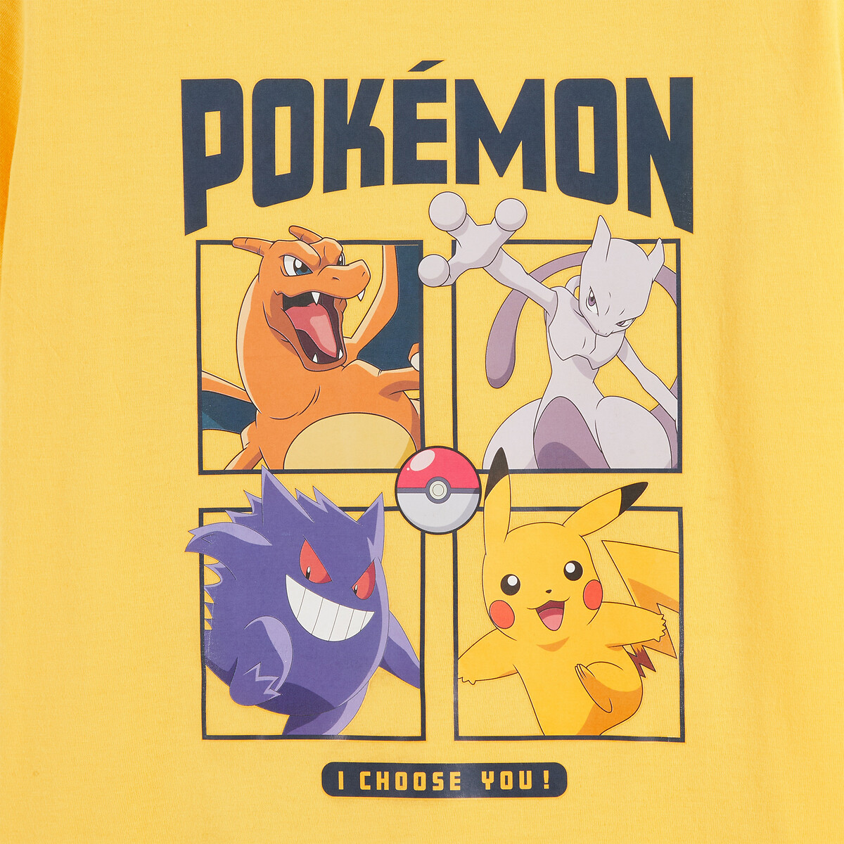 Pyjashort Pokémon geel/blauw, POKEMON