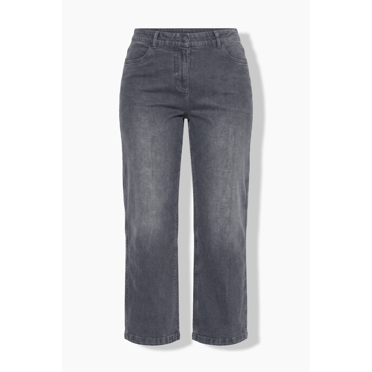 Jeans Mary jambe large jean gris, ULLA POPKEN