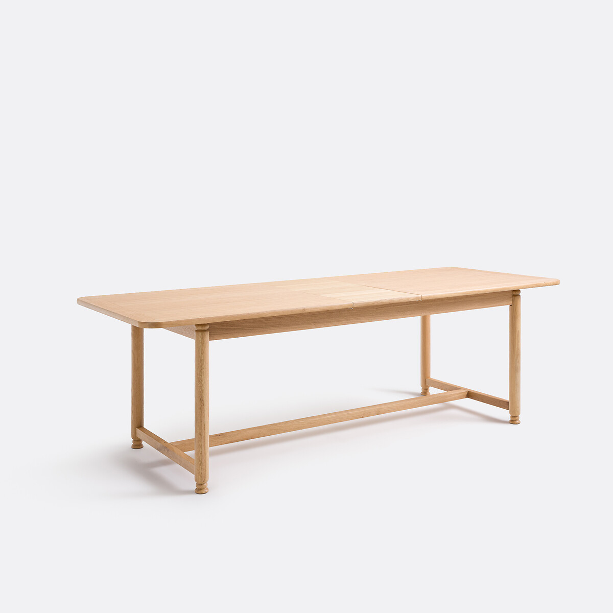 Table à manger, extensible, en chêne et plaqué, 6 à 10 couverts, SOLERON coloris chêne, LA REDOUTE INTERIEURS