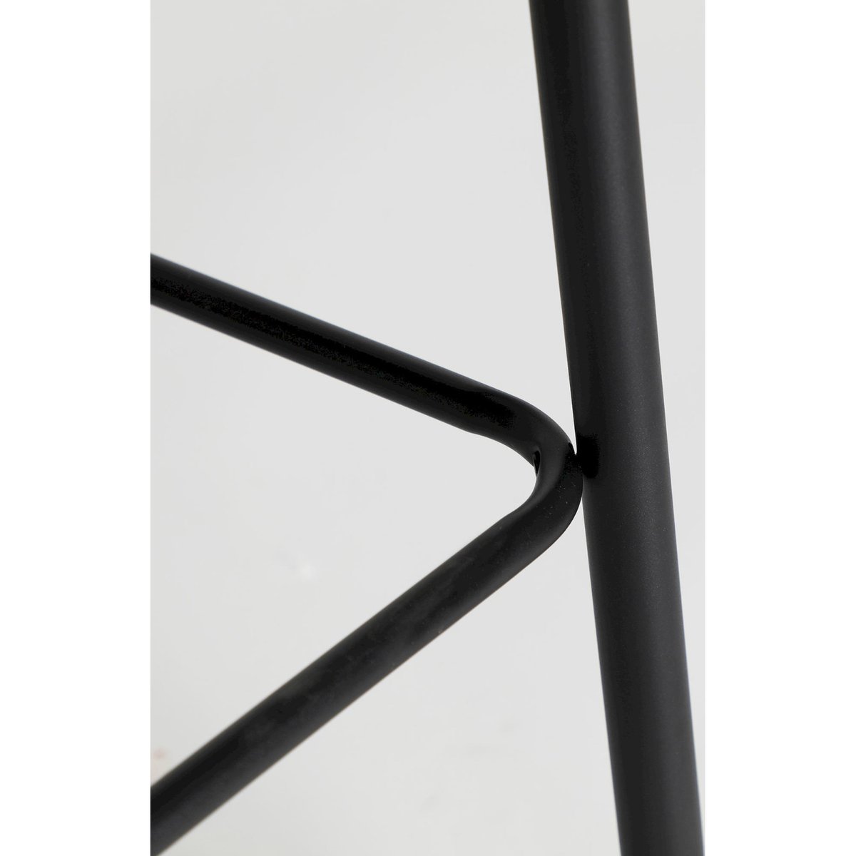 Tabouret de bar contemporain S.MERANO mûre chiné et noir, RECOLLECTION