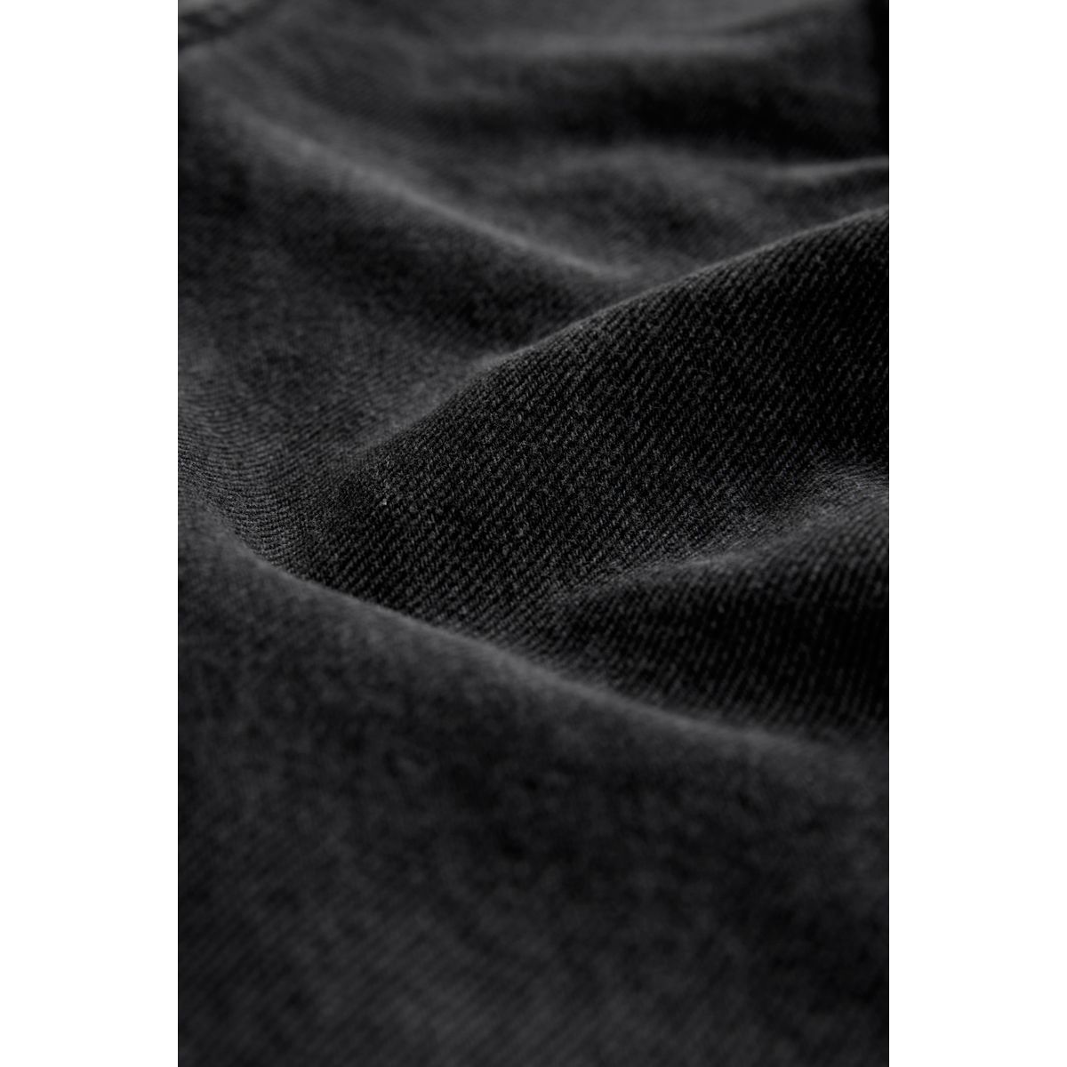 Pantalon de jogging large nervuré en denim noir délavé, NEXT