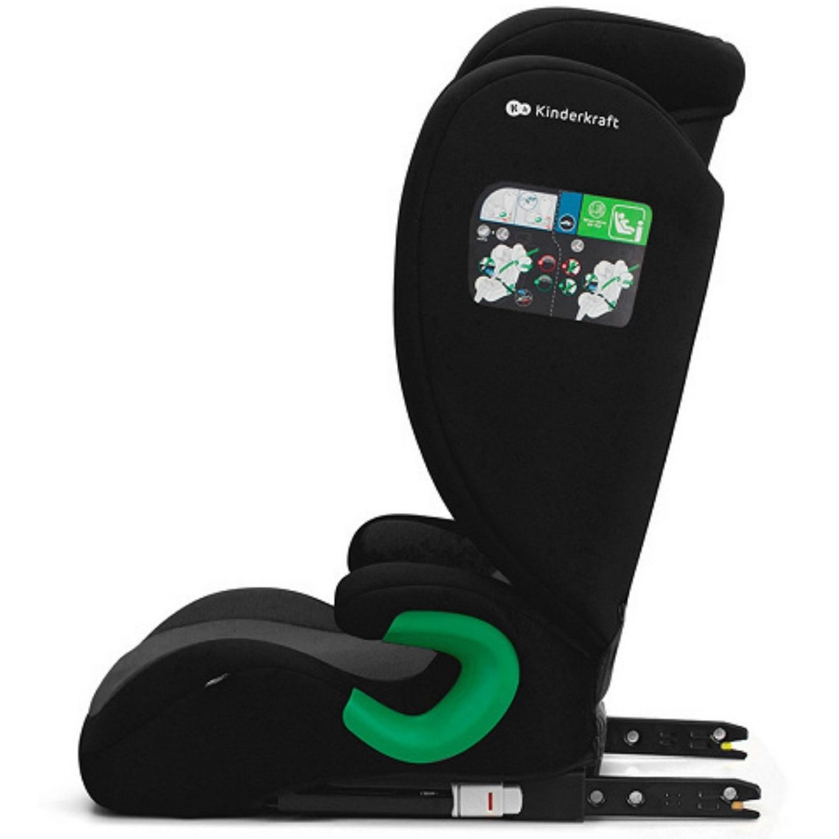 Siège auto Junior Fix 2 Plus i-Size noir, KINDERKRAFT