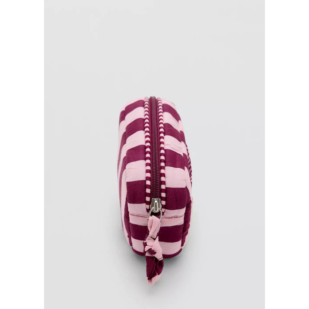Trousse de maquillage coton rayures rose, MANGO TEEN