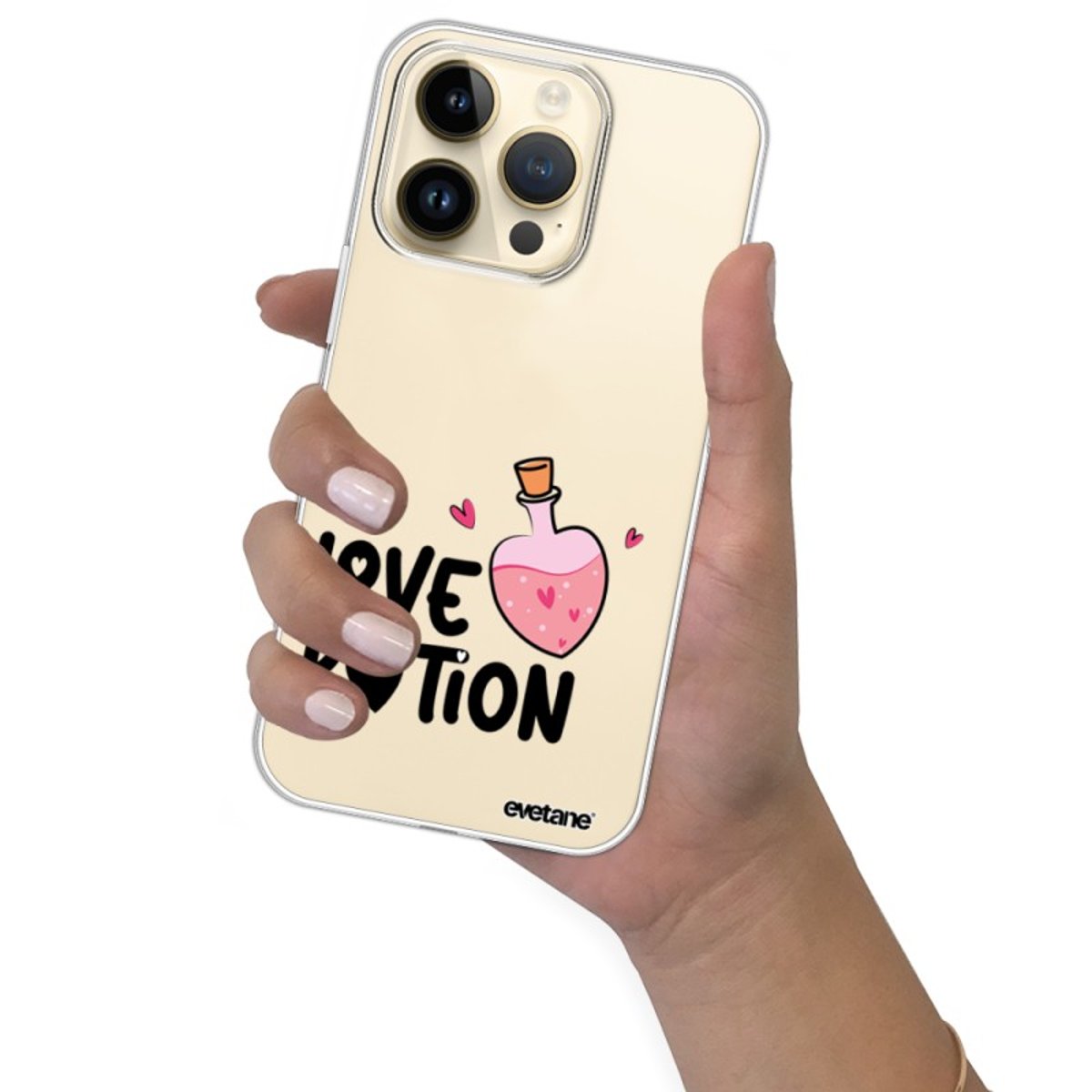 Coque 360 iPhone 14 Pro love potion, EVETANE