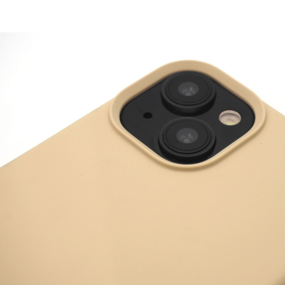 Coque iPhone 15 Plus Magsafe sillicone Beige couleur unique, CASYX