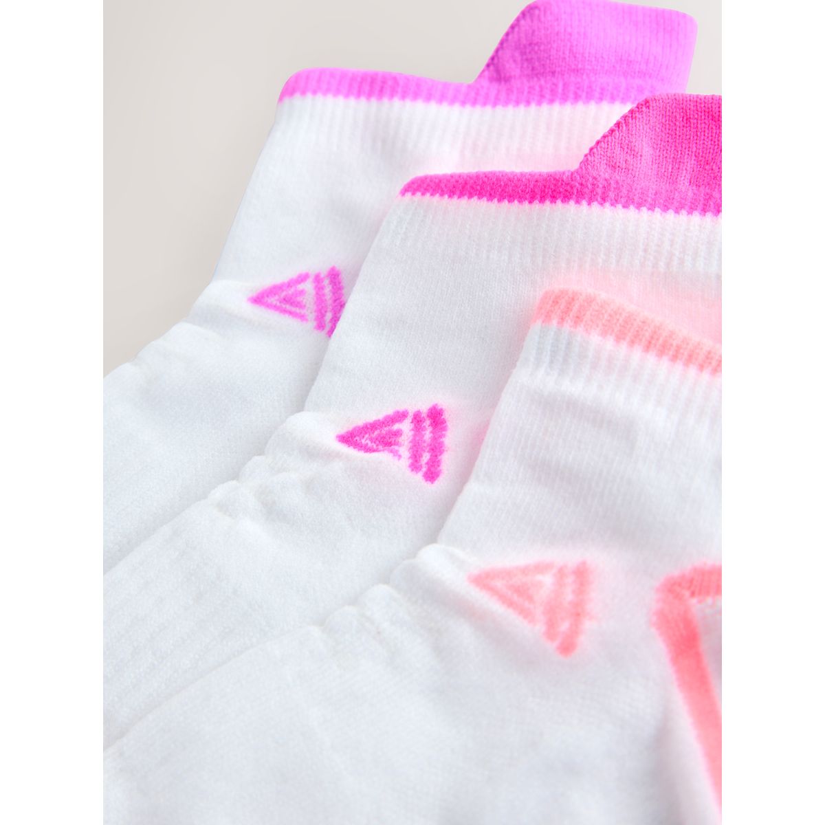 Chaussettes de sport anti-ampoules, 3 paires multi-fluorescent, NEXT