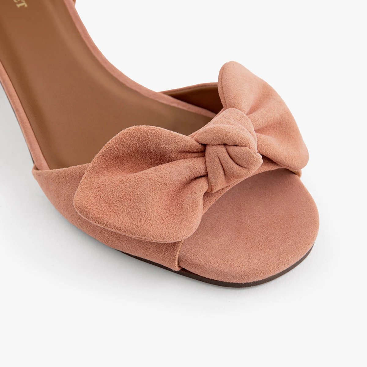 Sandale cuir velours CÉLESTE rose, MAISON TOUFET