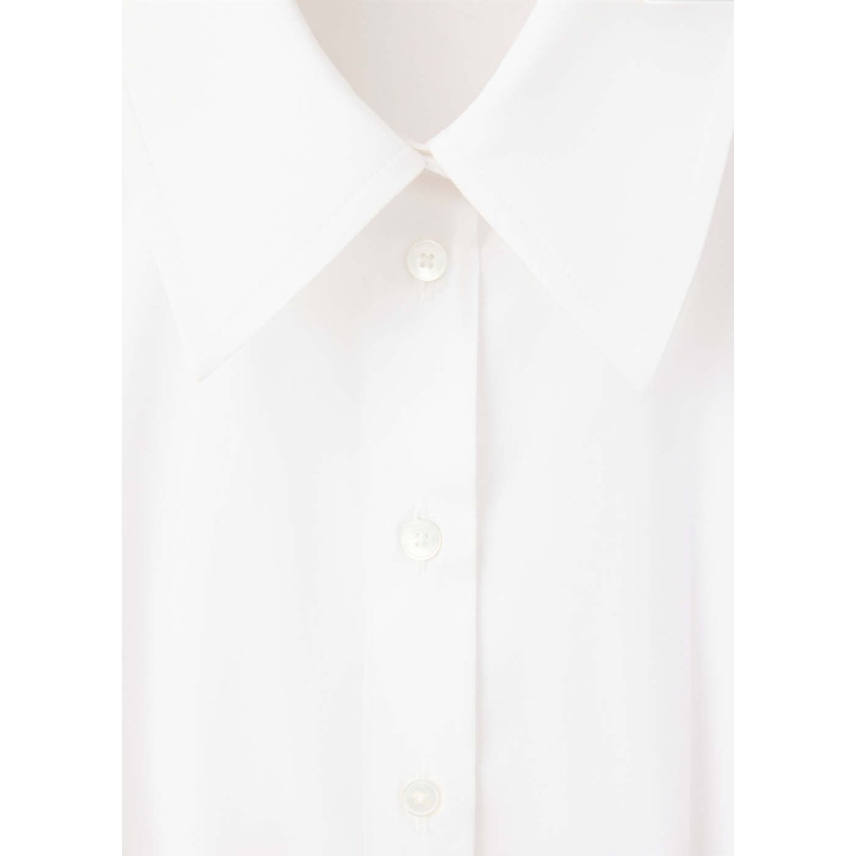 Chemise coton pinces blanc cassé, MANGO
