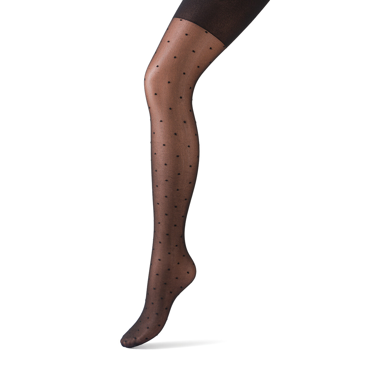 Panty's met nopjes zwart, LA REDOUTE COLLECTIONS