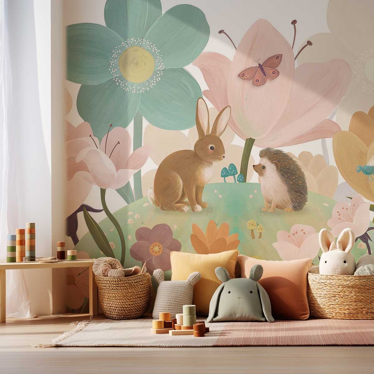 Papier enfant Les compagnons de la collin multicolore, HEXOA