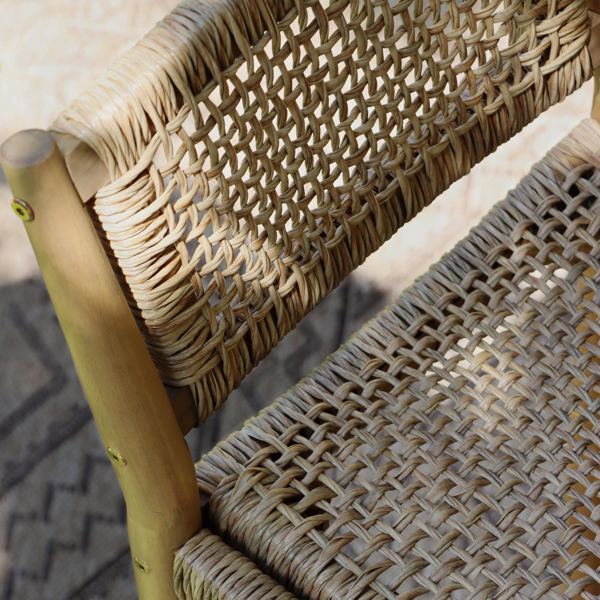 Tabourets de bar acacia (lot de 2)  NURI bois, BAÏTA