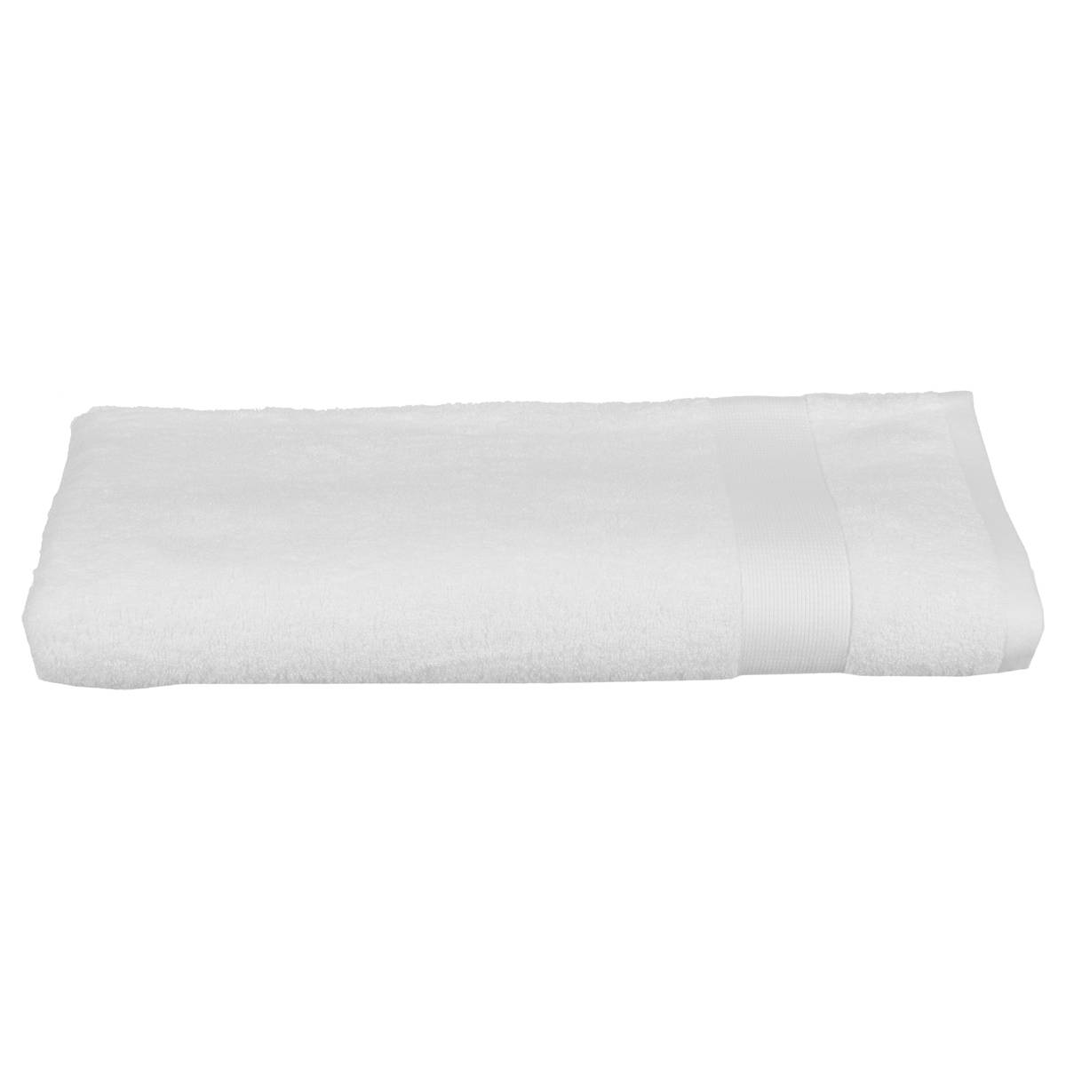 Drap de bain en coton ESSENTIEL blanc, ATMOSPHERA