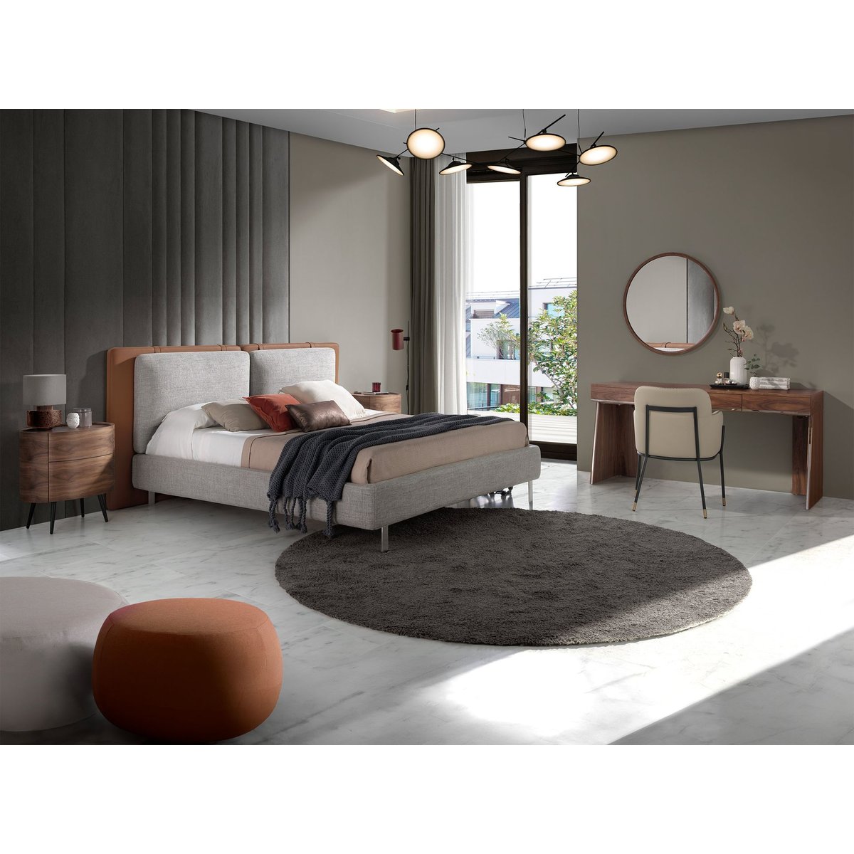 Bureau en noyer noyer | acier, ANGEL CERDA