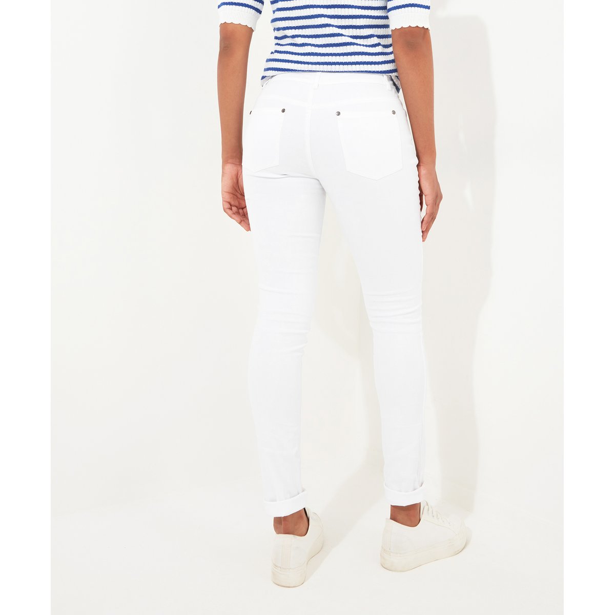 Jean Basique Skinny en Denim Extensible blanc, JOE BROWNS