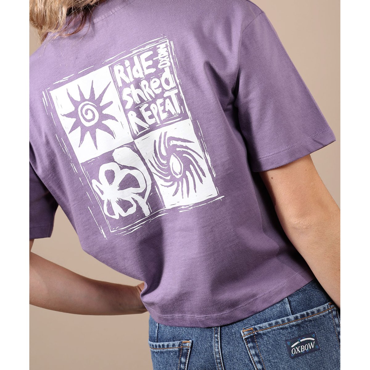 Tee-shirt manches courtes BRODYFLO purple haze, OXBOW