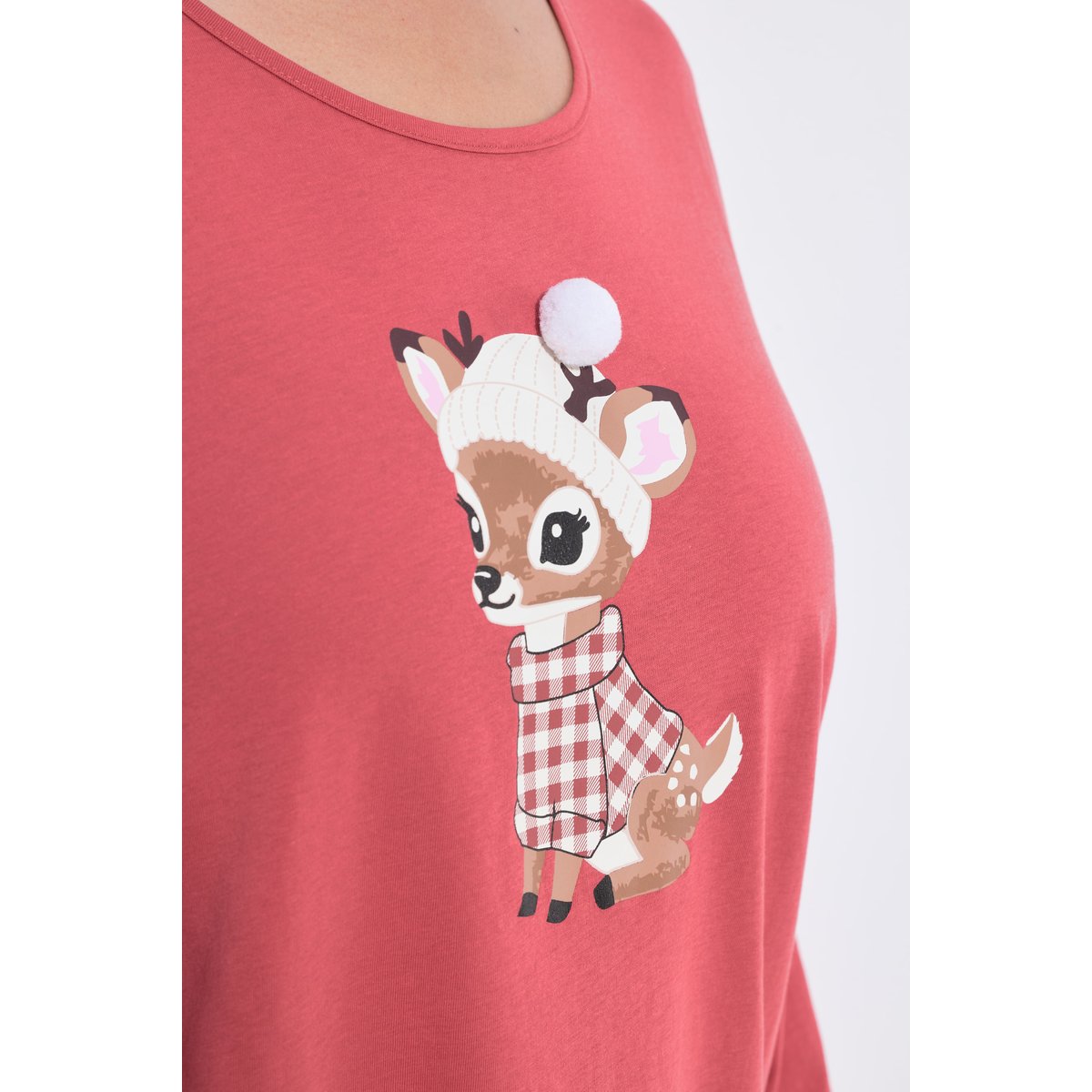 Pyjama motif faon feuille morte, ULLA POPKEN