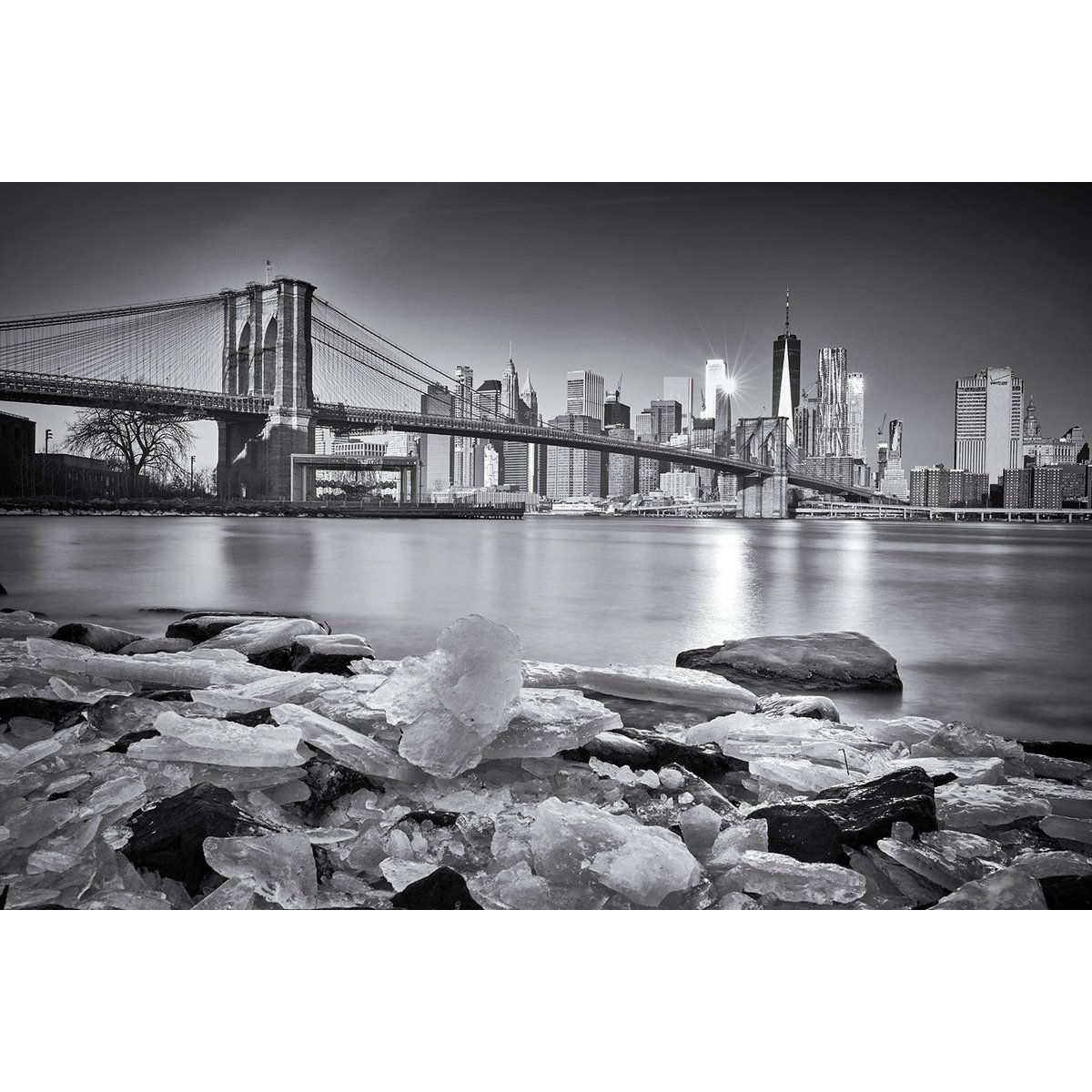 Tableau  le pont et Manhattan tableau alu dibond, HEXOA