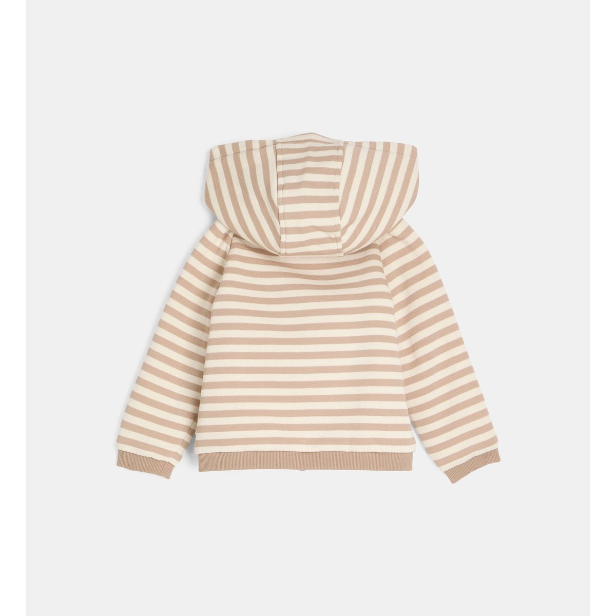Gilet à capuche vonic fourré écru et beige, CADET ROUSSELLE