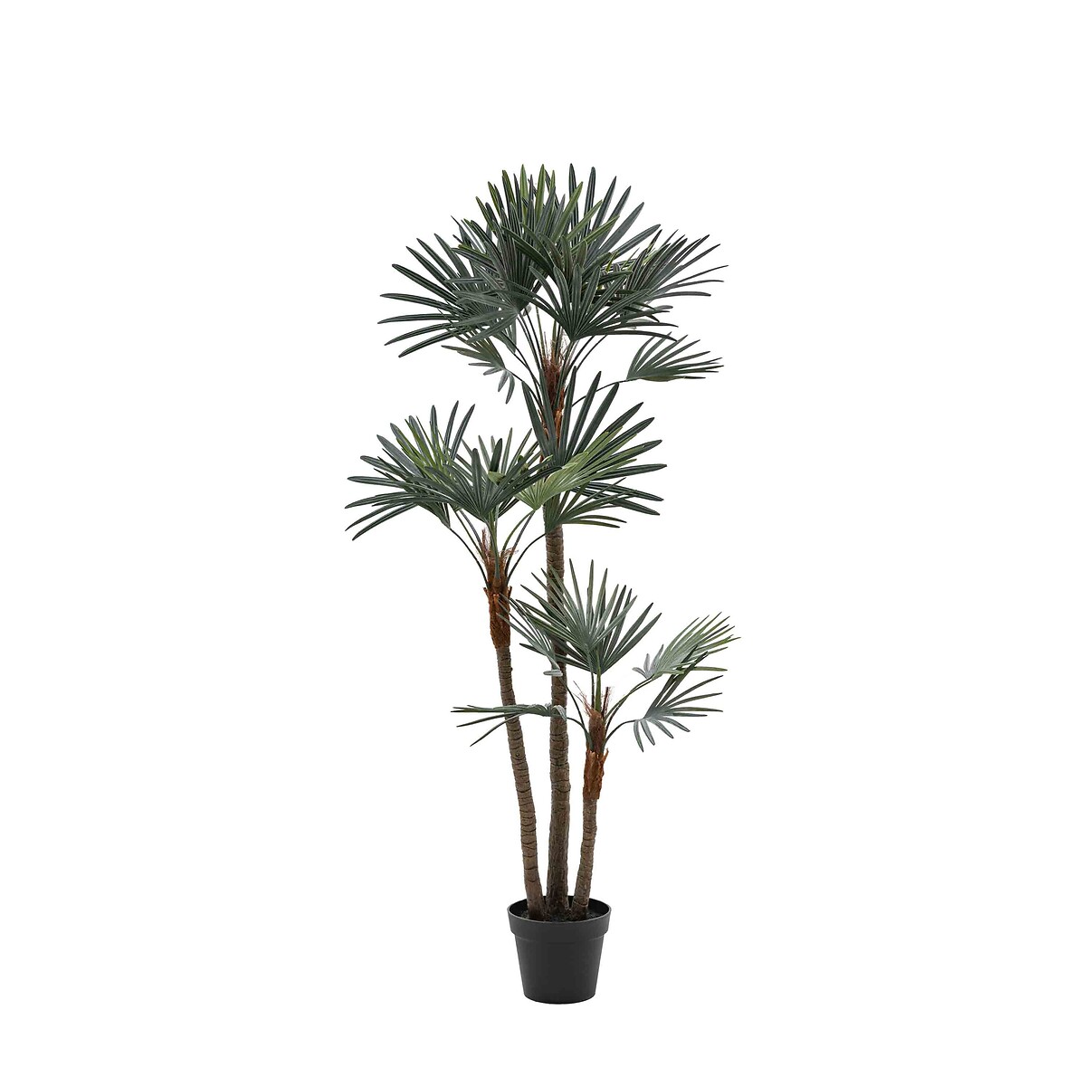 152cm Faux Potted Statement Palm Plant grey, ÉDITÉ