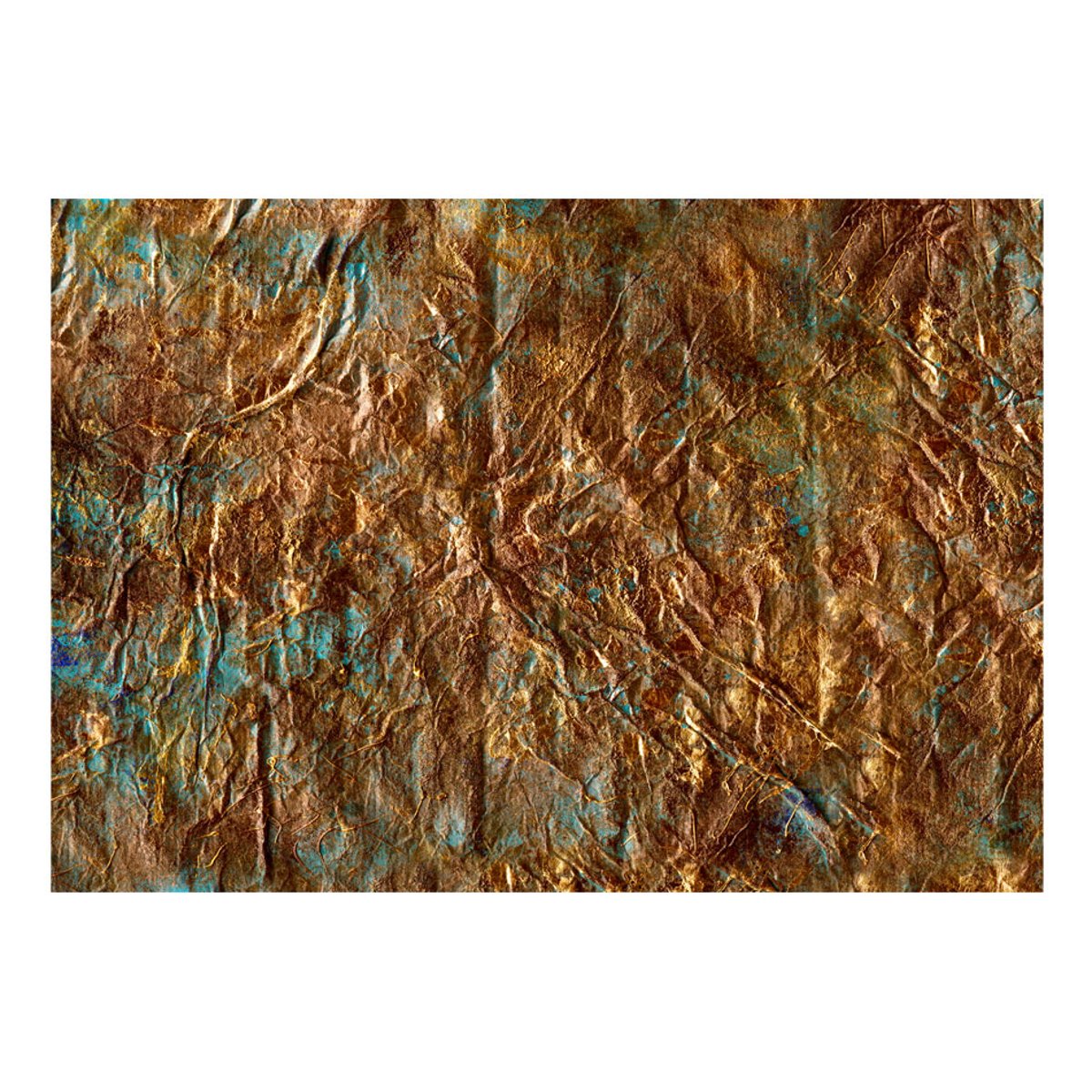 Papier peint intissé panoramique Abstractions Gold of Atlantis bleu, EDEN