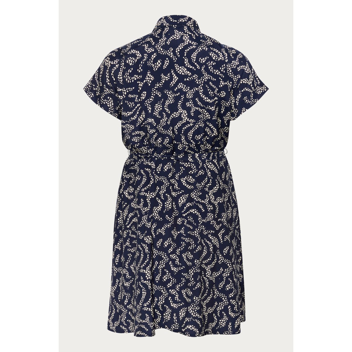 Dress bleu midnight marine lace print, KAFFE CURVE