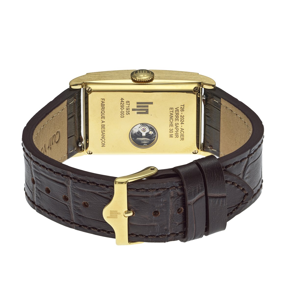 Montre Analogique CHURCHILL doré argenté marron, LIP