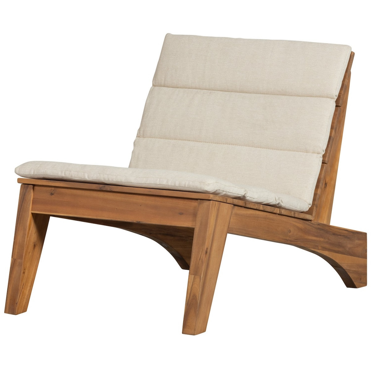Fauteuil d'extérieur en bois avec coussin Kenai - KENAI {couleurmarketing}, WOOOD