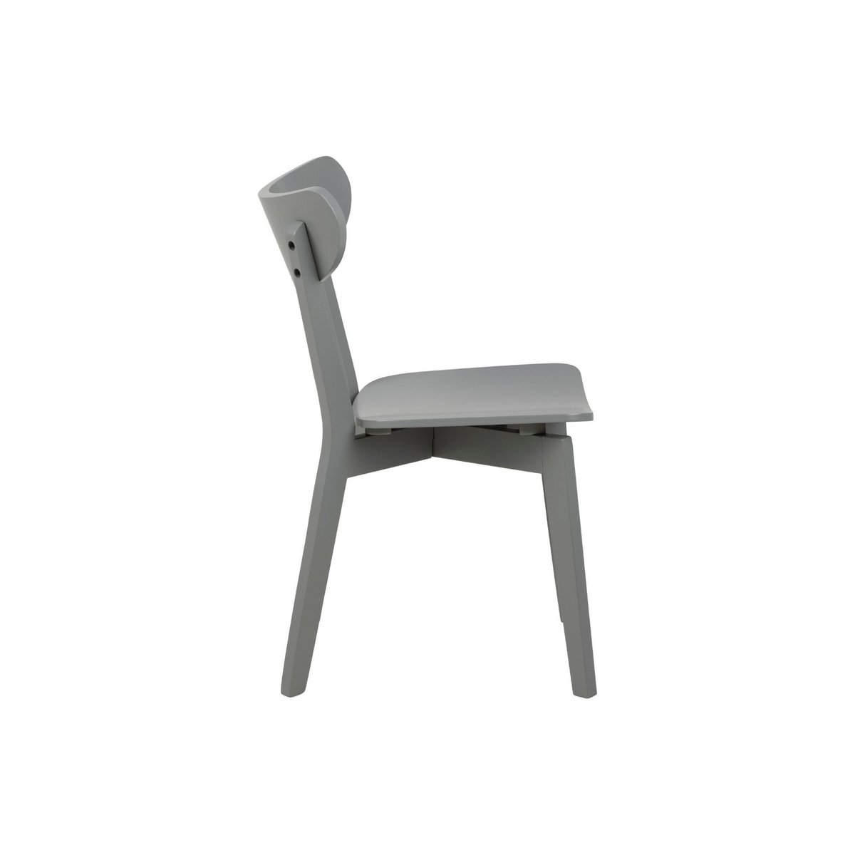 Chaises scandinaves en bois laqué (lot de 2) - LETA gris, HELLIN, DEPUIS 1862