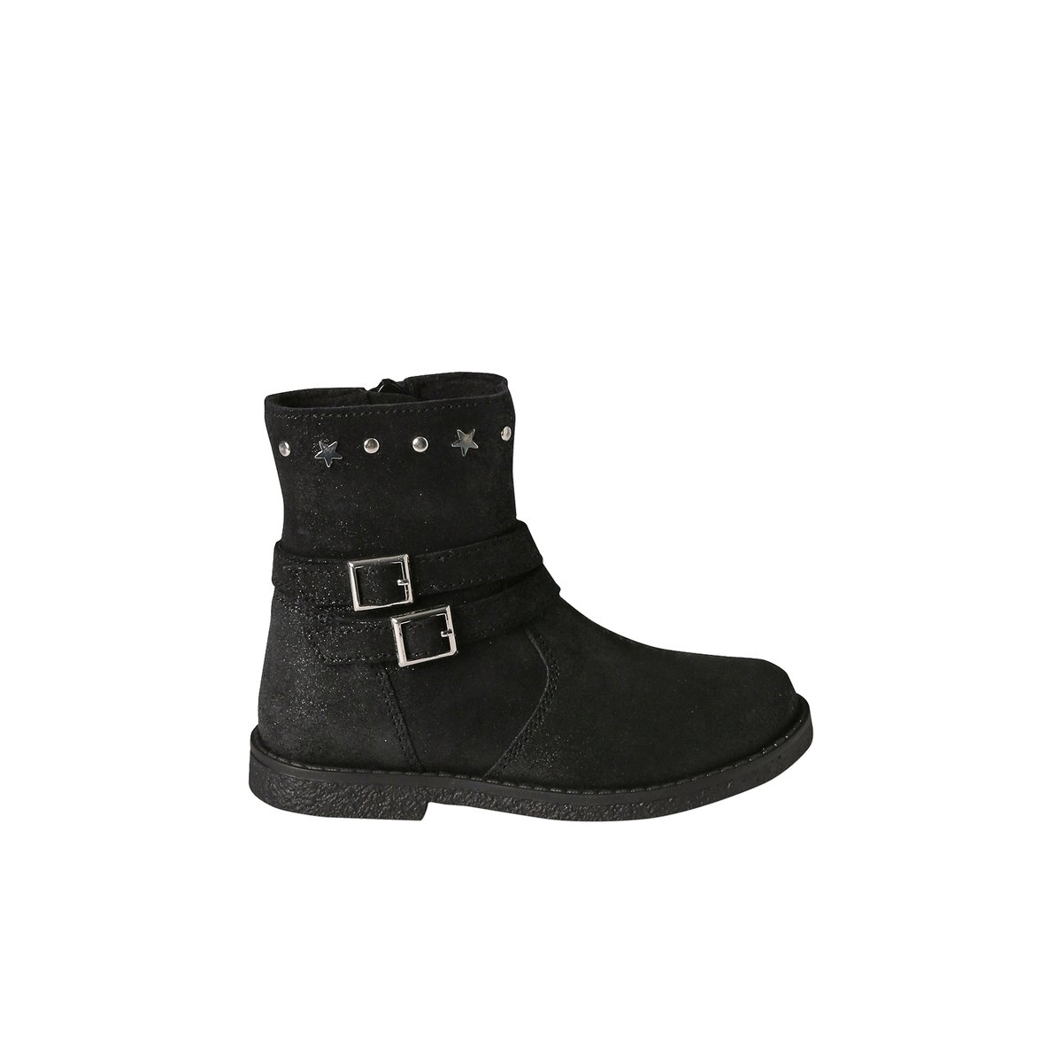 Boots en cuir collection maternelle noir, VERTBAUDET