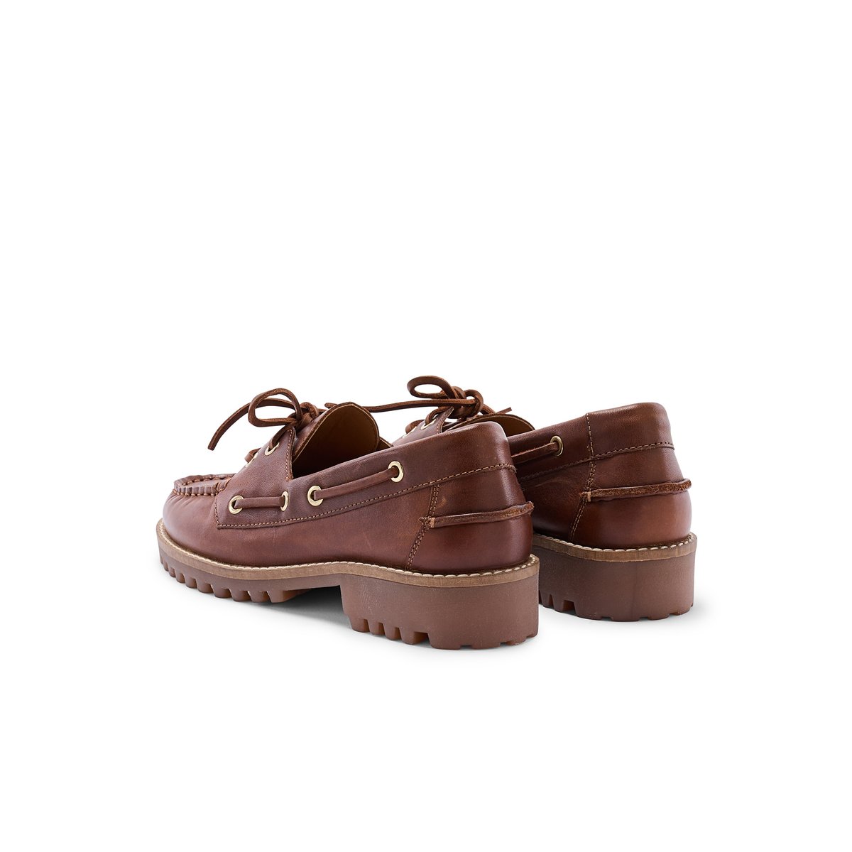 Chaussures bateau femme marron, PEDICONFORT