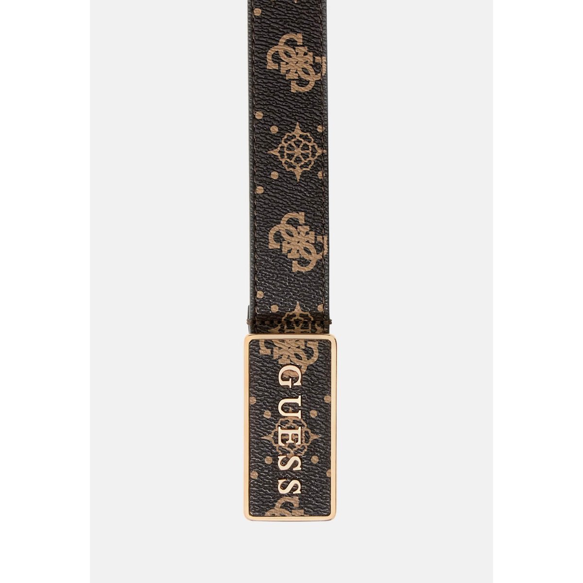 Ceinture Silia 4G Logo Pivoine marron foncé, GUESS
