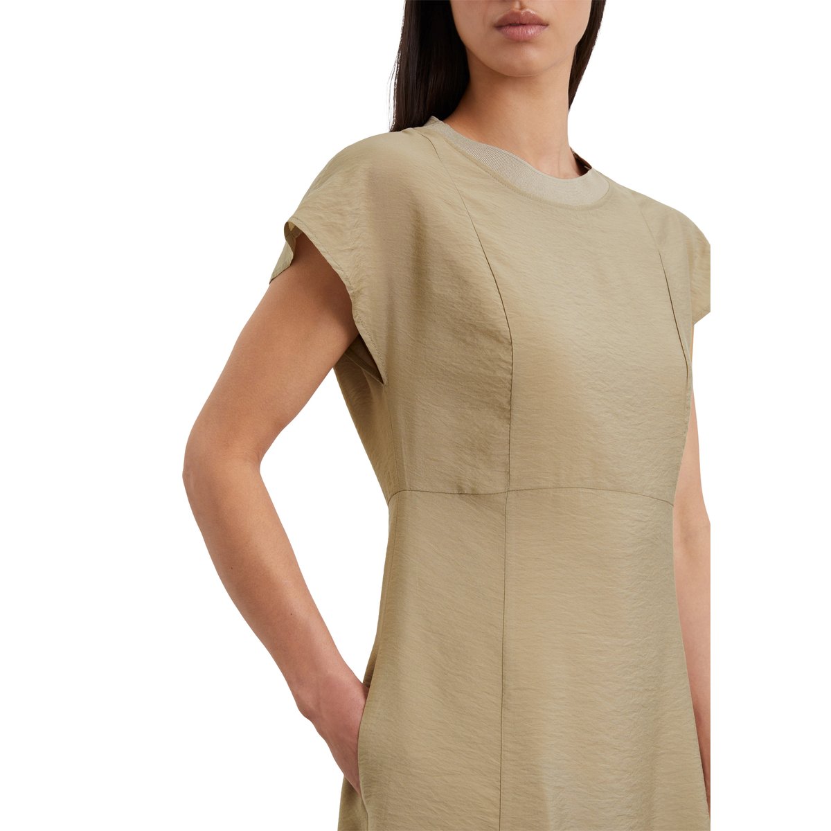 Robe regular en LENZING™ ECOVERO™ beige, MARC O'POLO
