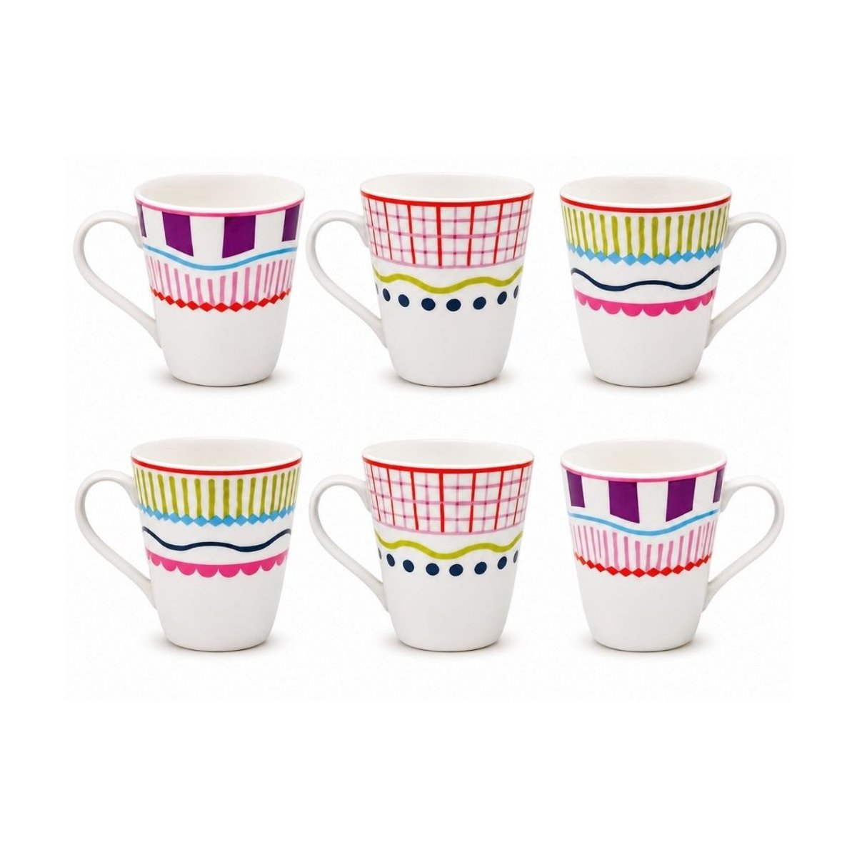 Lot de 6 mugs, RELAX SUNSET multicolore, ARTIME