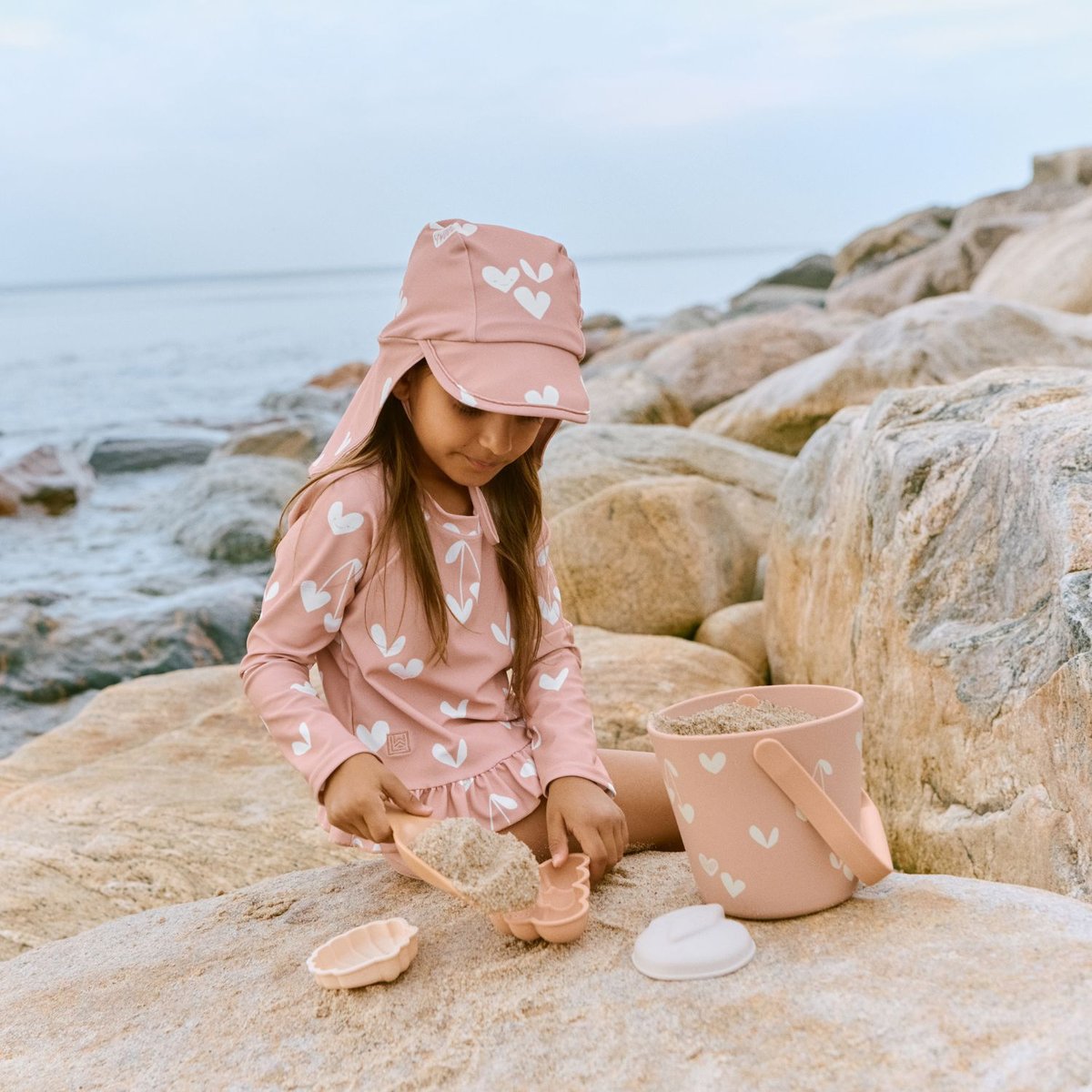Set de plage Gilma rose, écru, LIEWOOD
