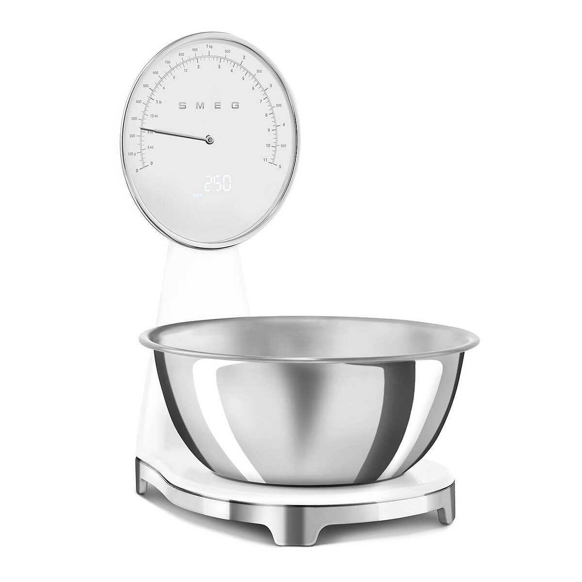 Balança de Cozinha Analógica e digital, SMEG branco, SMEG
