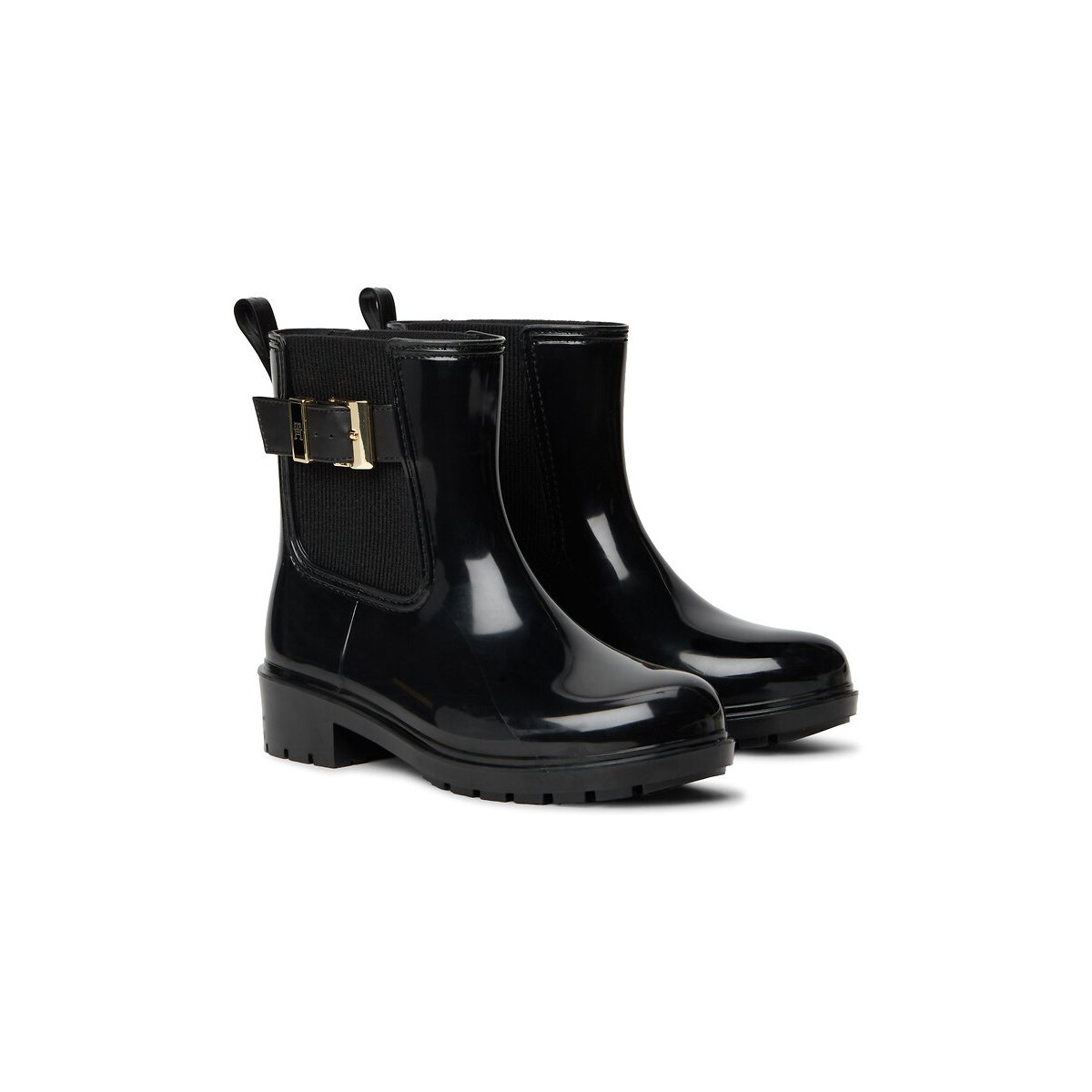 Botines para la lluvia negro, TOMMY HILFIGER