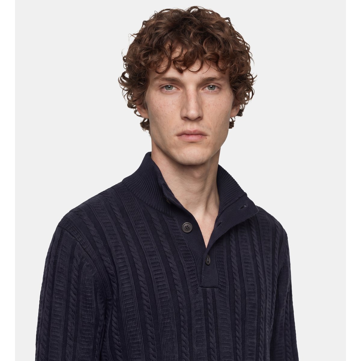 Pull en laine tabcam bleu marine, GALERIES LAFAYETTE