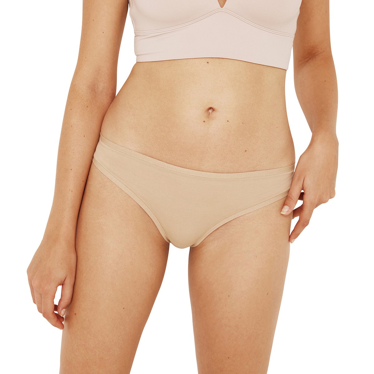 Tangas, lot de 2, SECONDE PEAU blanc-beige, ATHENA