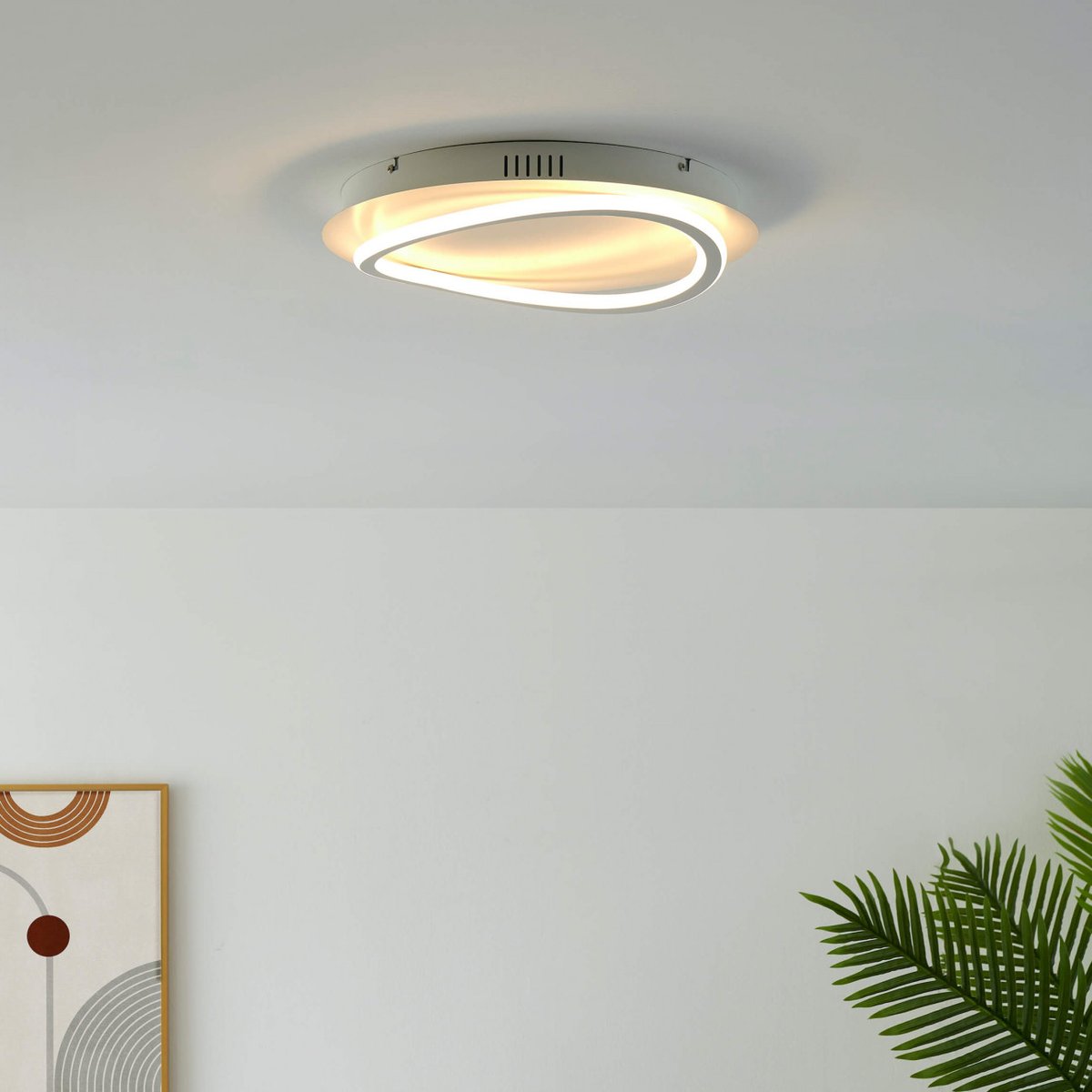 Plafonnier Moderne à LED Intégrées - MAORI blanc, KOSILUM