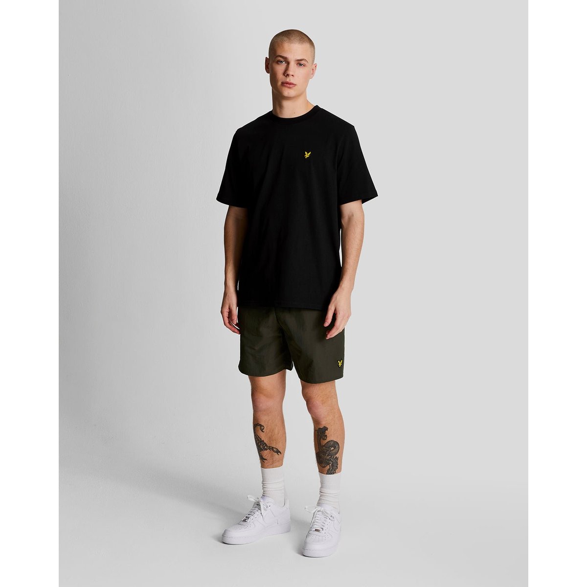 Short de bain Plain vert olive, LYLE & SCOTT