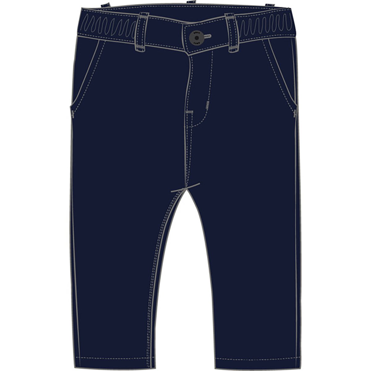 Chinos en sergé bleu cargo, BOSS KIDSWEAR