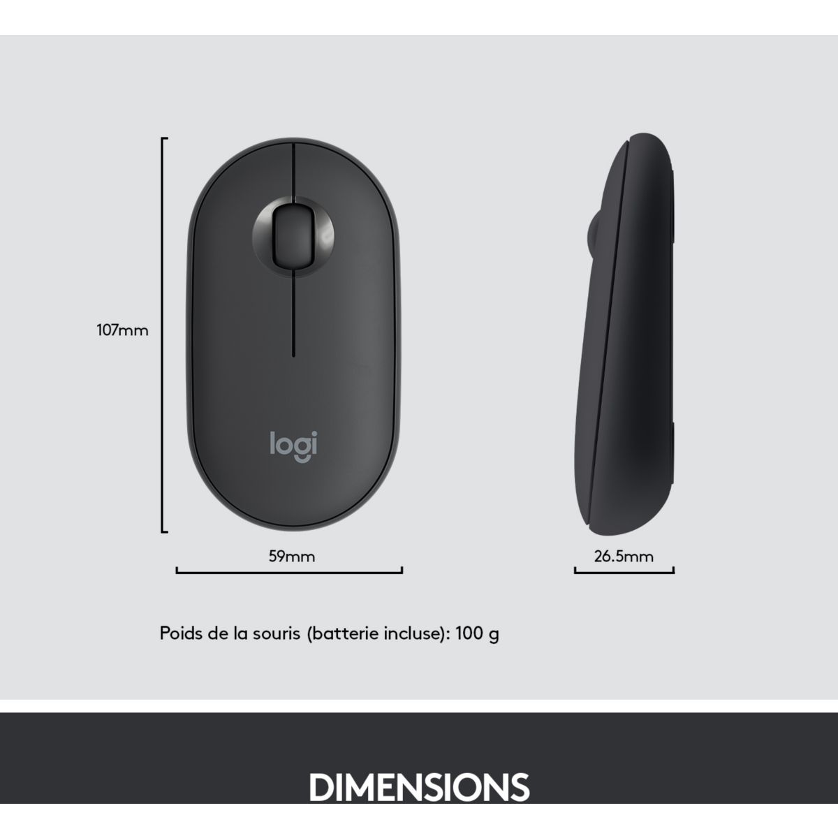 Clavier + Souris MK470 Graphite noir, LOGITECH