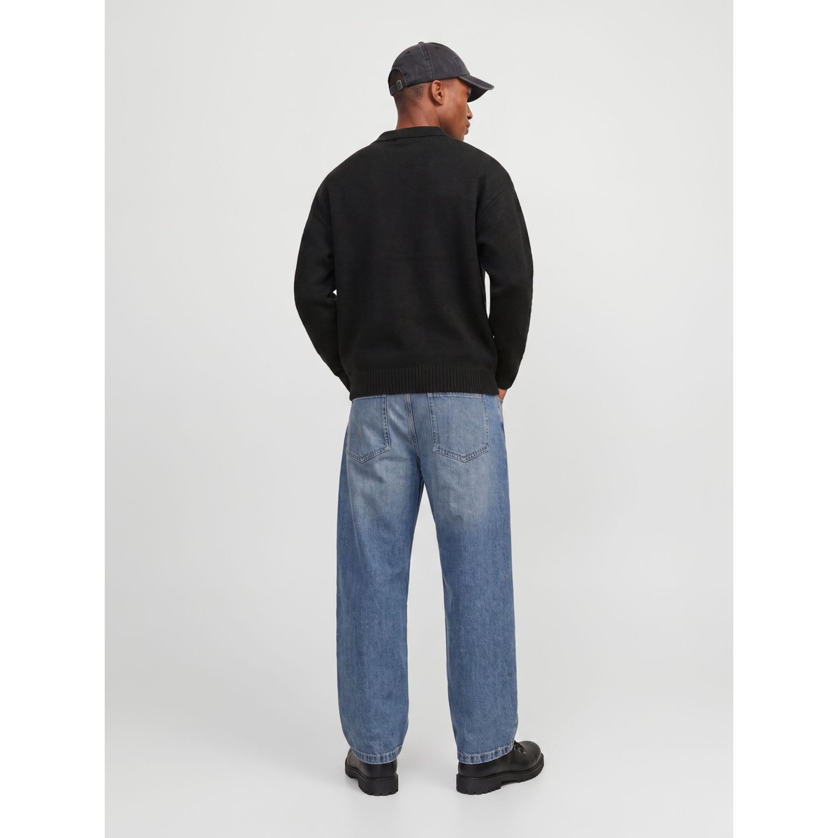 Polo Tricoté black 1, JACK & JONES