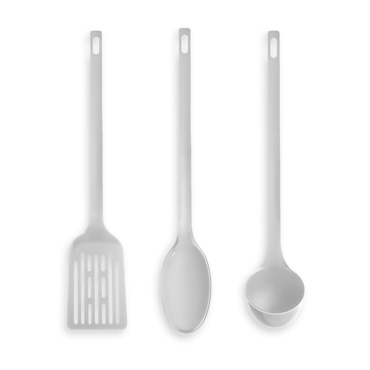 Lot de 3 ustensiles de cuisine KITCHEN blanc, UTILITY