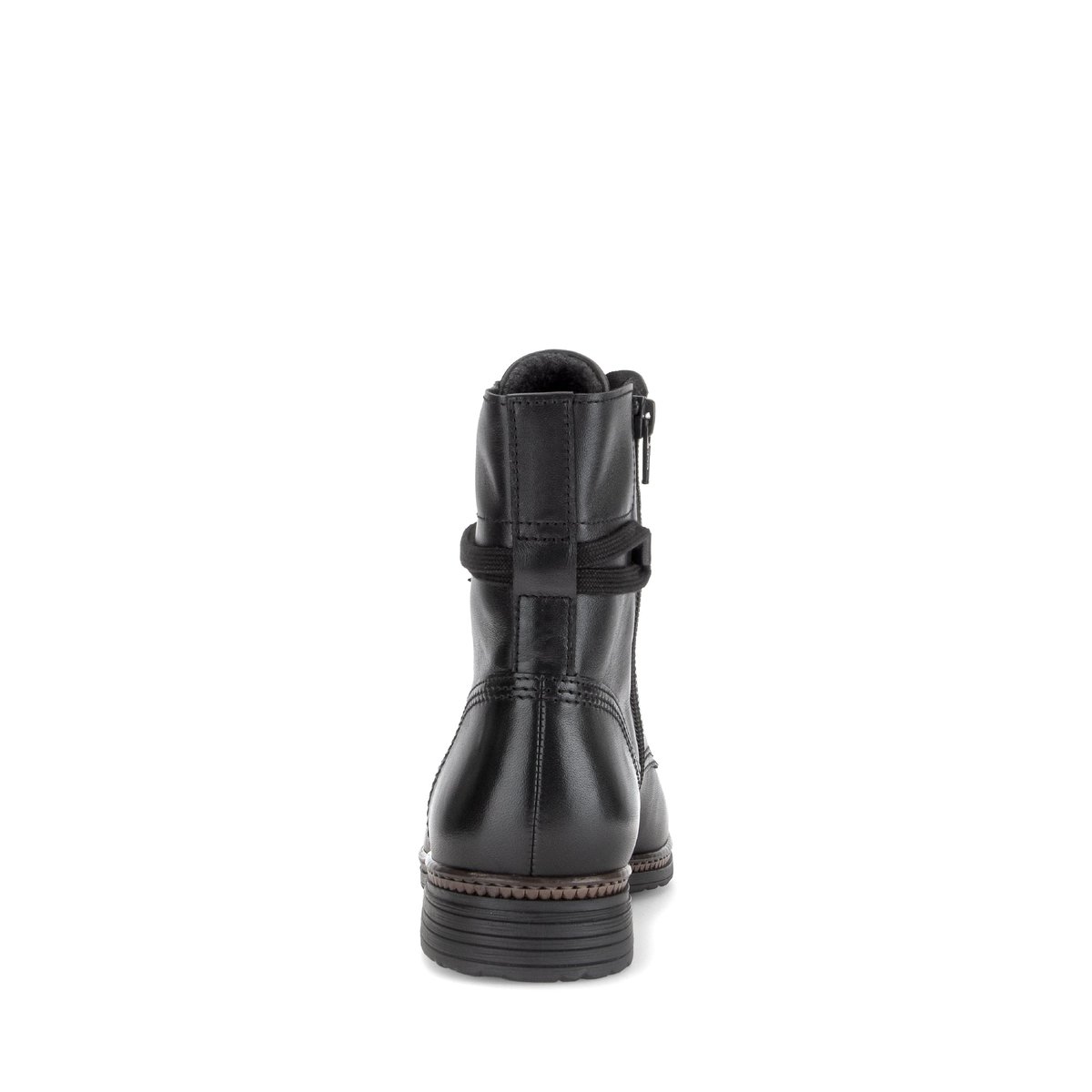 Bottines en cuir lisse à talon décroché noir lisse, GABOR