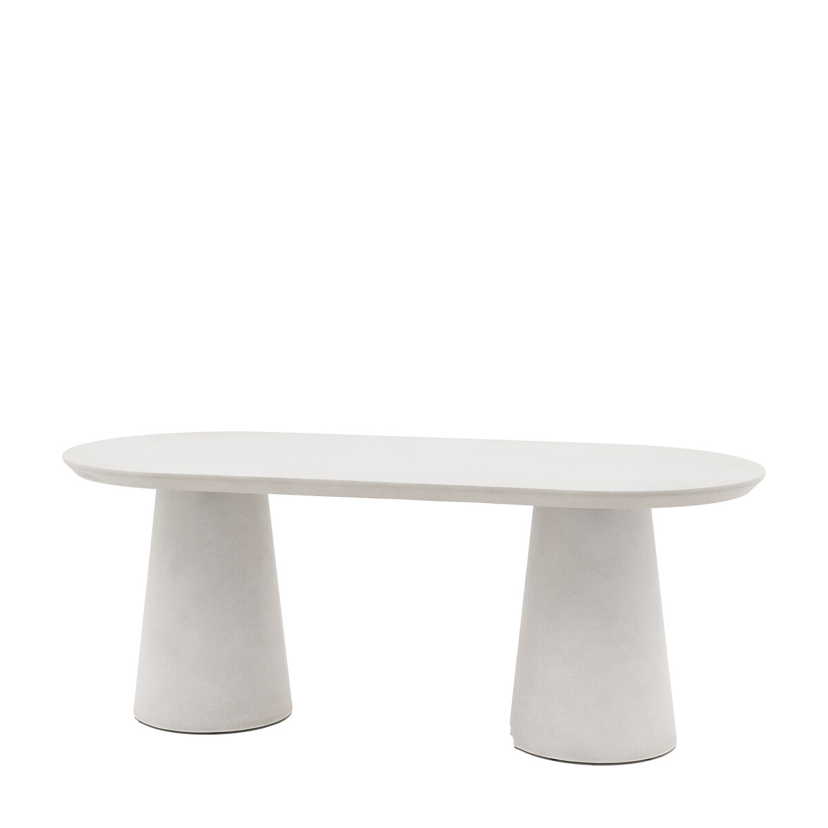 Pellan Oval Concrete Dining Table (Seats 6) cement, SO'HOME