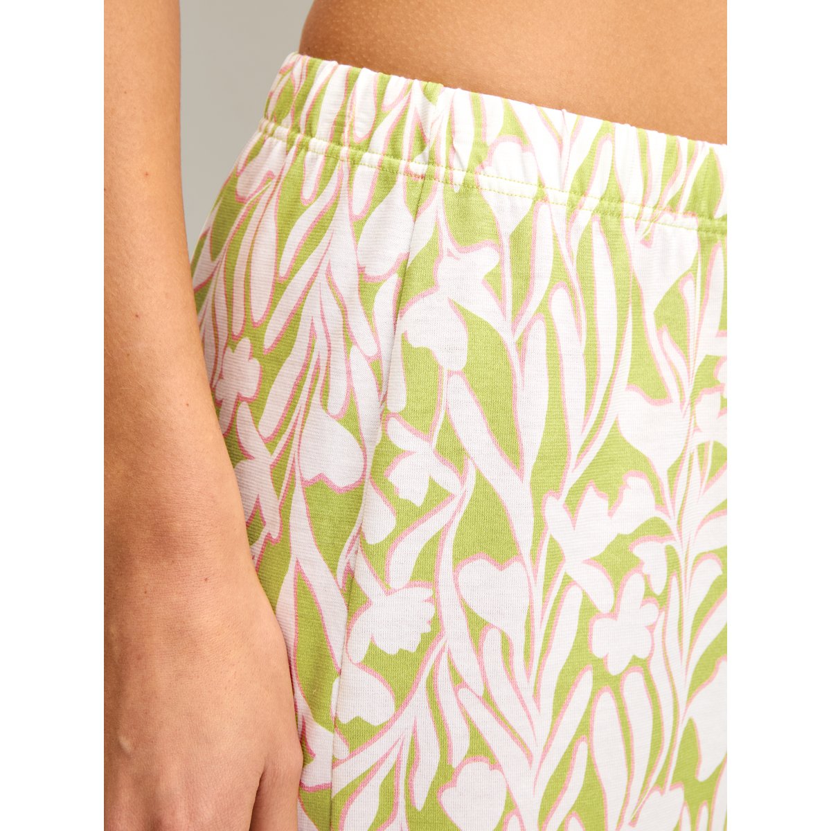 Pantalon de pyjama 7/8 Coton LATE BLOOM M&M lemonade green, CALIDA