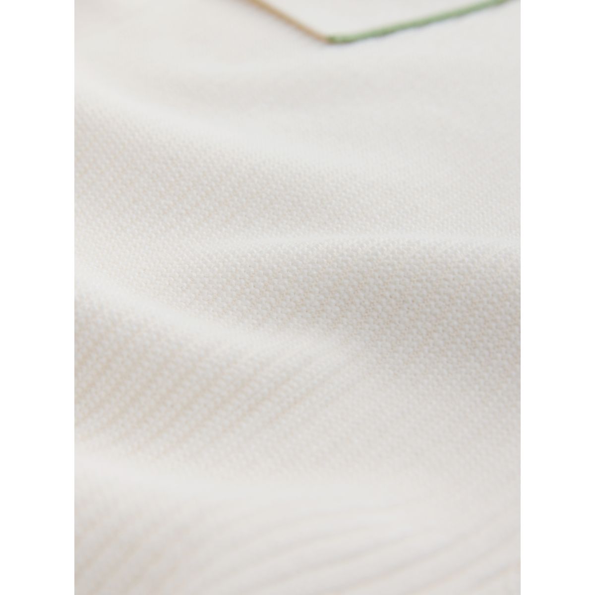 Chemise en maille côtelée texturée à liserés blanc écru, NEXT