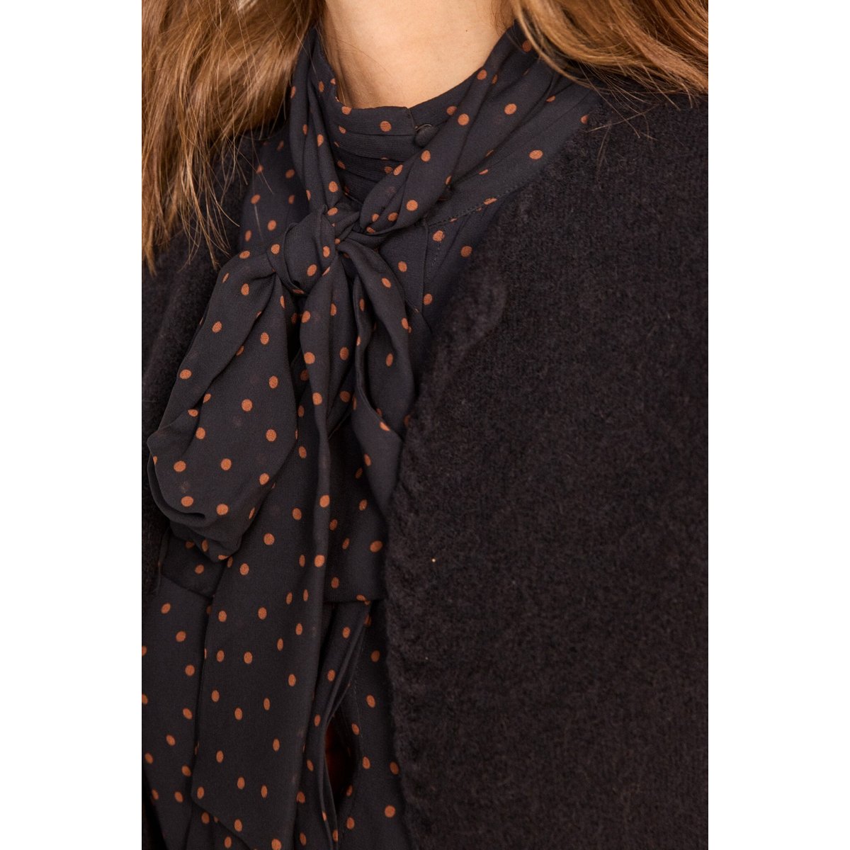Gilet sans manches en laine mélangé ANTHEA marine, Maison 123