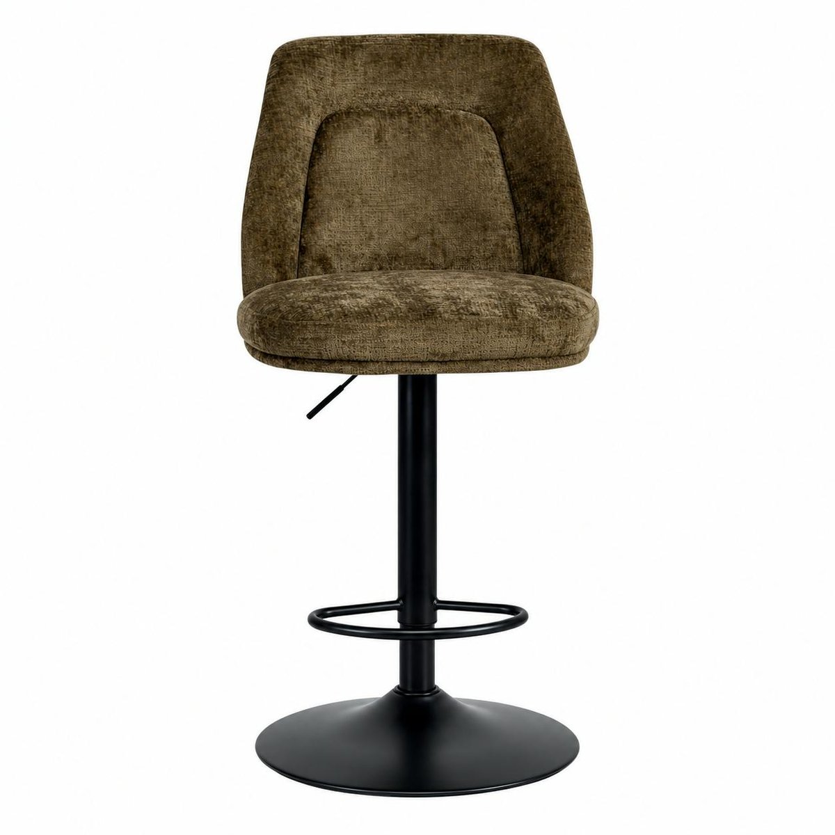 Chaise de bar pivotante et réglable (lot de 2) IENA marron, PIER IMPORT
